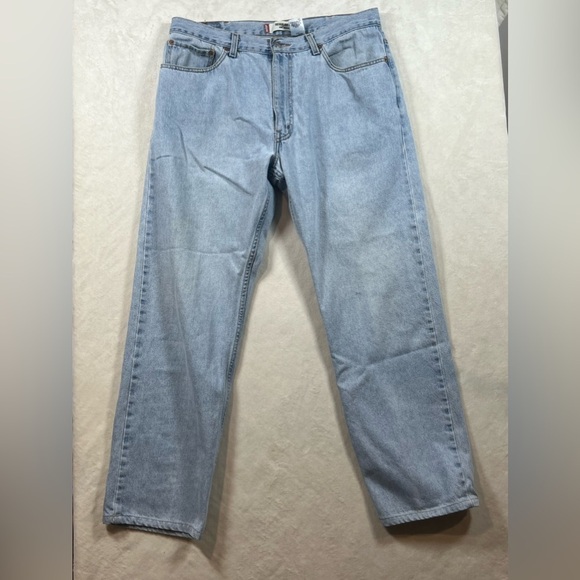 Levi’s 505 Regular Fit Light Wash 38W 34L Vintage Retro Jeans Washed